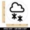 Snow Storm Icon Self-Inking Rubber Stamp for Stamping Crafting Planners